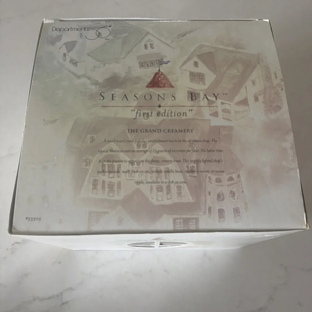 Department 56 Seasons Bay THE GRAND CREAMERY First‎ Edition In Box #53305 1998